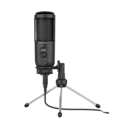 White Shark TAUS Podcasting Microphone Kit - Black