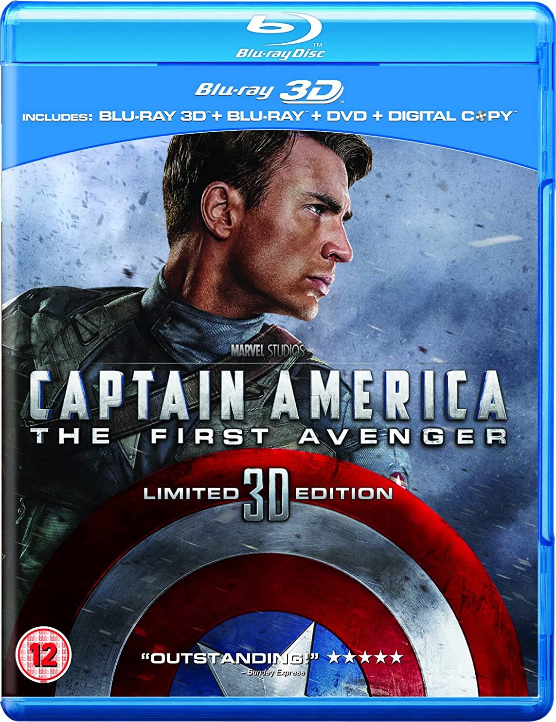 Captain America: The First Avenger 3D (2011) (Blu-Ray Movie) (Pre-owned)