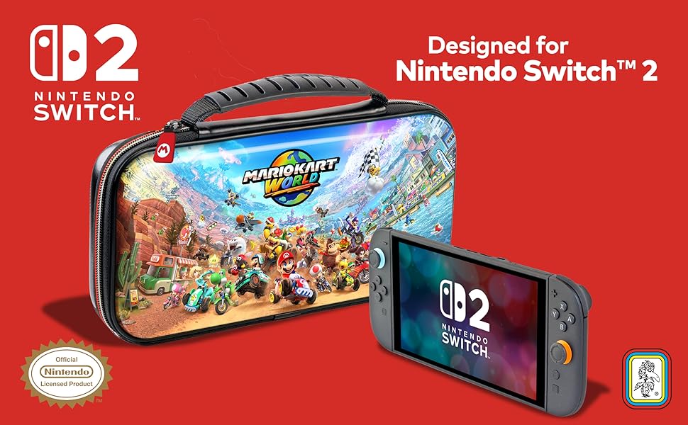 Mario Kart World Deluxe Traveller Case for Nintendo Switch 2 / Switch / Switch OLED