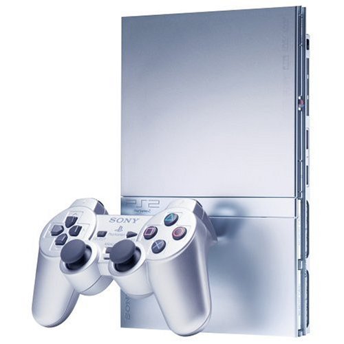 Sony PlayStation 2 Slim Console (2 Controller Bundle) (Silver) (Serviced) (Pre-owned)