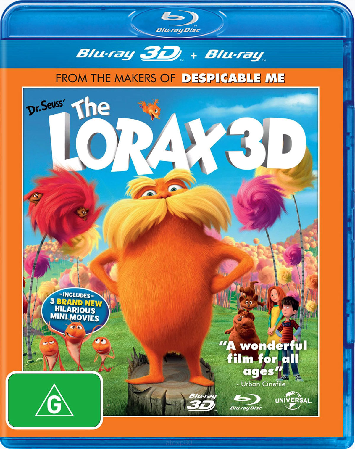 The Lorax 3D (2012) (Blu-Ray Movie) (Pre-owned)