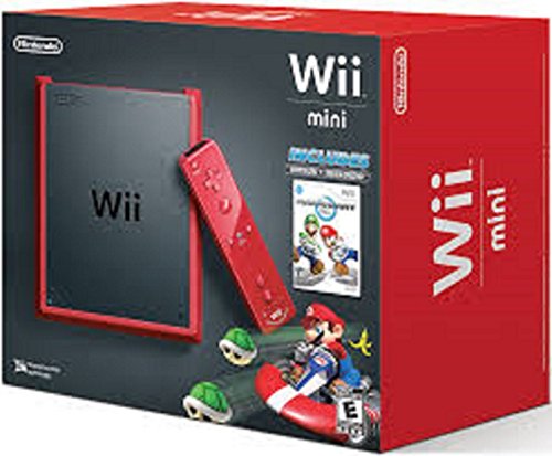 Nintendo Wii Mini Mario Kart Console Bundle (Boxed) [1 Month Warranty] (Pre-owned)
