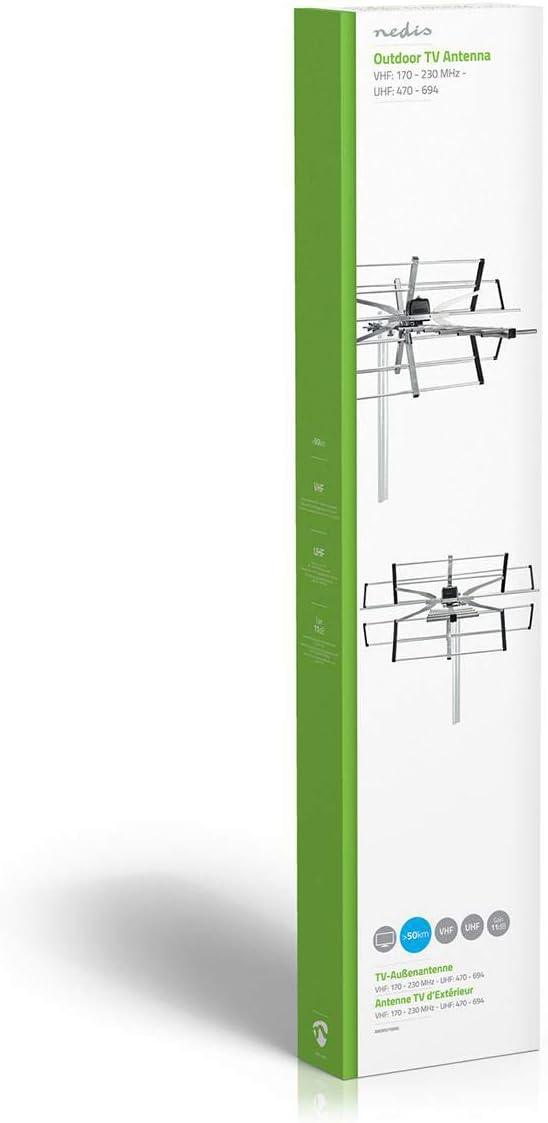 Nedis ANOR5110ME Outdoor Antenna | UHF/VHF | Reception range: ≥50 Km - GameStore.mt | Powered by Flutisat