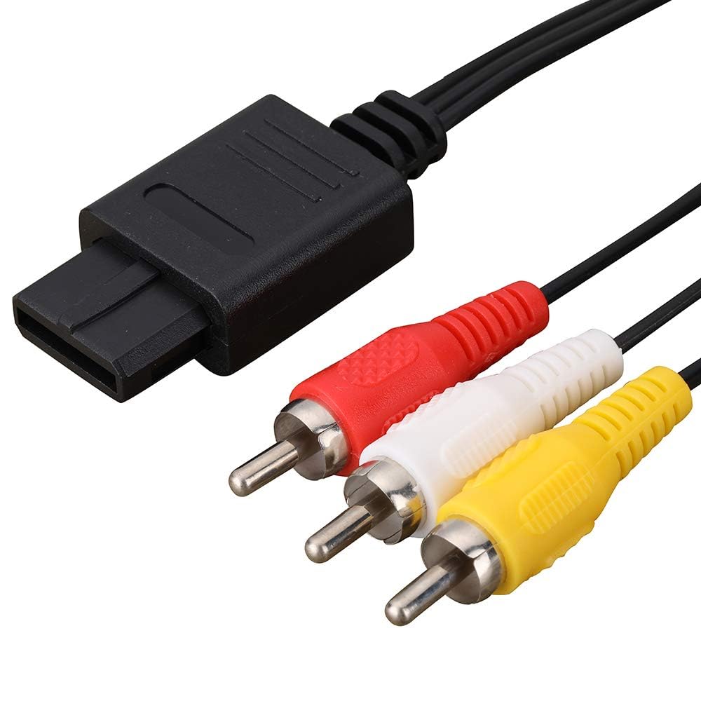 Replacement AV Composite Cable For Nintendo N64/SNES/GameCube