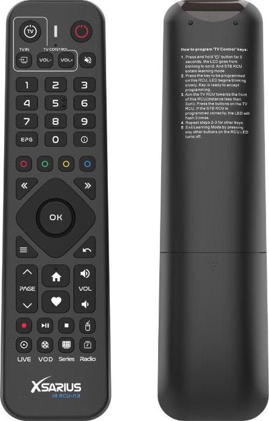 Xsarius IR RCU-A3 Remote Control (Pure 2, Pure 2+, Avant 2, Avant 2+, Avant 2+ Ultra) - GameStore.mt | Powered by Flutisat