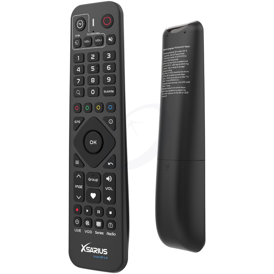 Xsarius Linux BT-L4 Remote Control (Pure , Pure 2, Pure 2+, Avant 2, Avant 2+, Avant 3, Avant 3+)