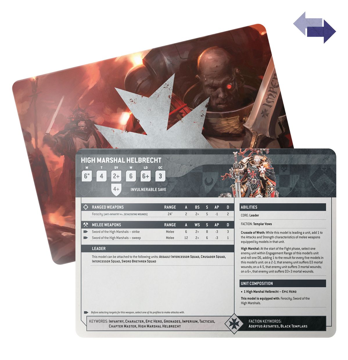 Datasheet Cards: Black Templars (EN) (Warhammer 40,000 | 55-52)