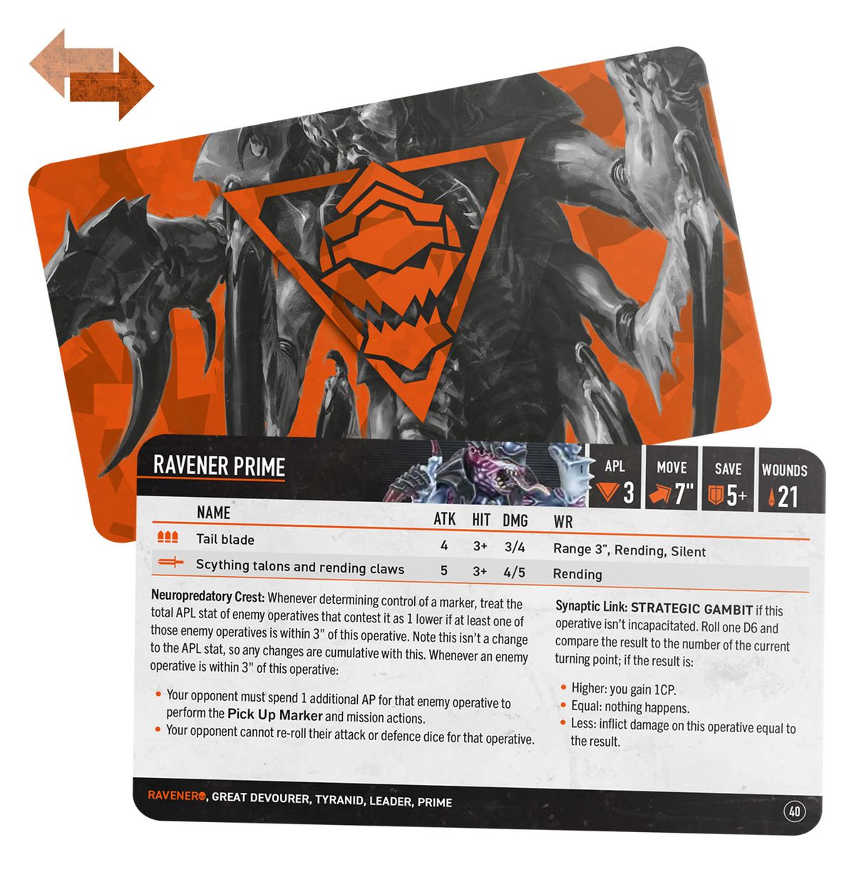 Kill Team - Datacards: Raveners (EN) (Warhammer 40,000 | 102-62) (Pre-order)