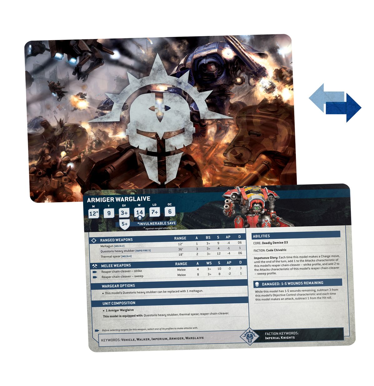 Datasheet Cards: Imperial Knights (EN) (Warhammer 40,000 | 54-02)