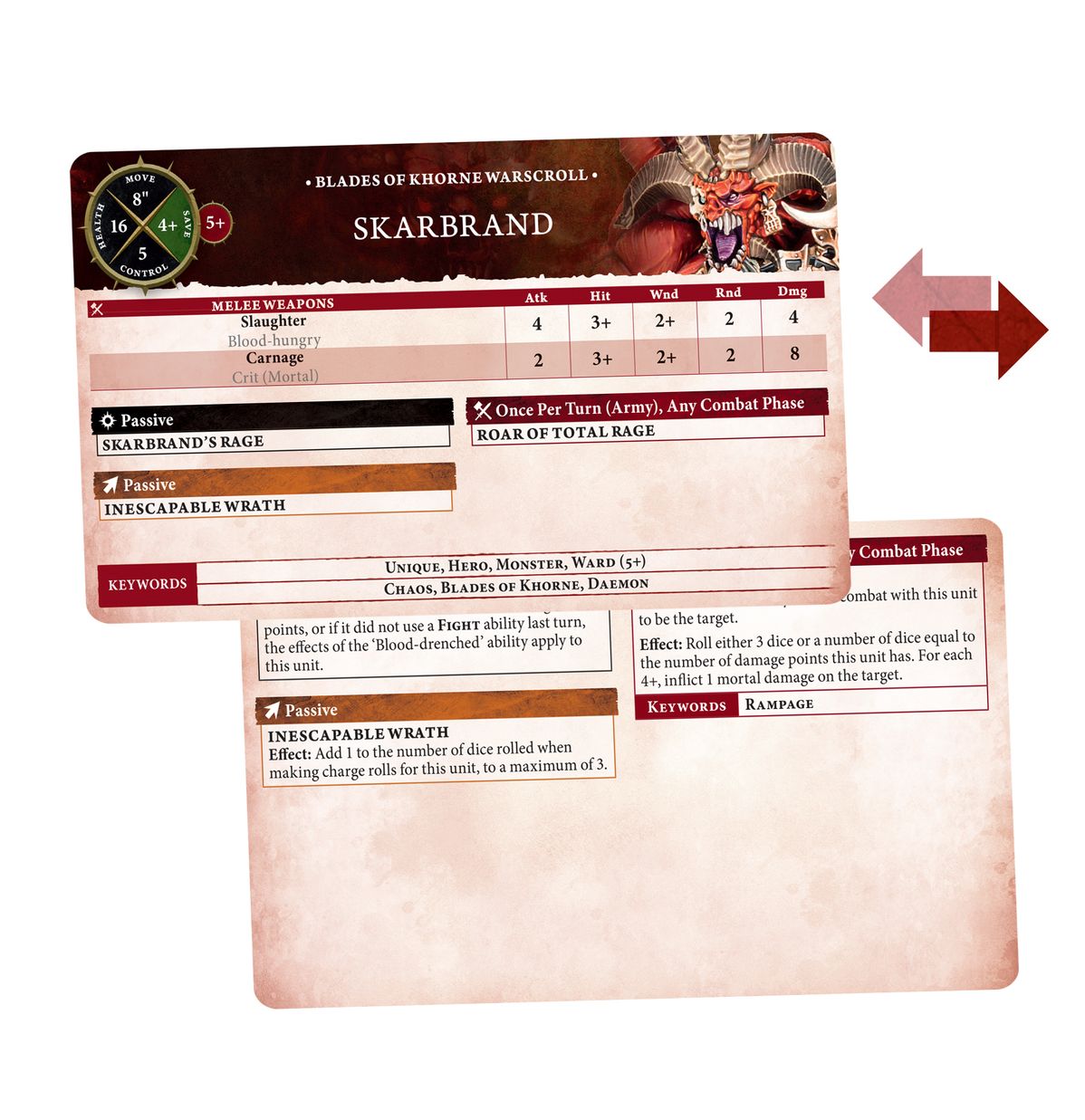 Warscroll Cards: Blades of Khorne (EN) (Warhammer Age of Sigmar | 83-81)
