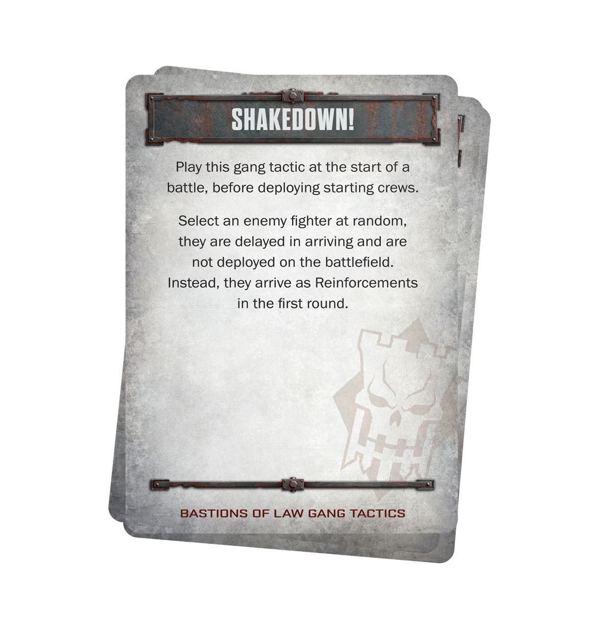 Necromunda Tactics Cards: Bastions of Law (EN) (Warhammer 40,000 | 301-49)