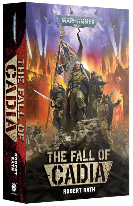 Book cover of 'The Fall of Cidia' by Robert Rath with warrior illustration on a white background