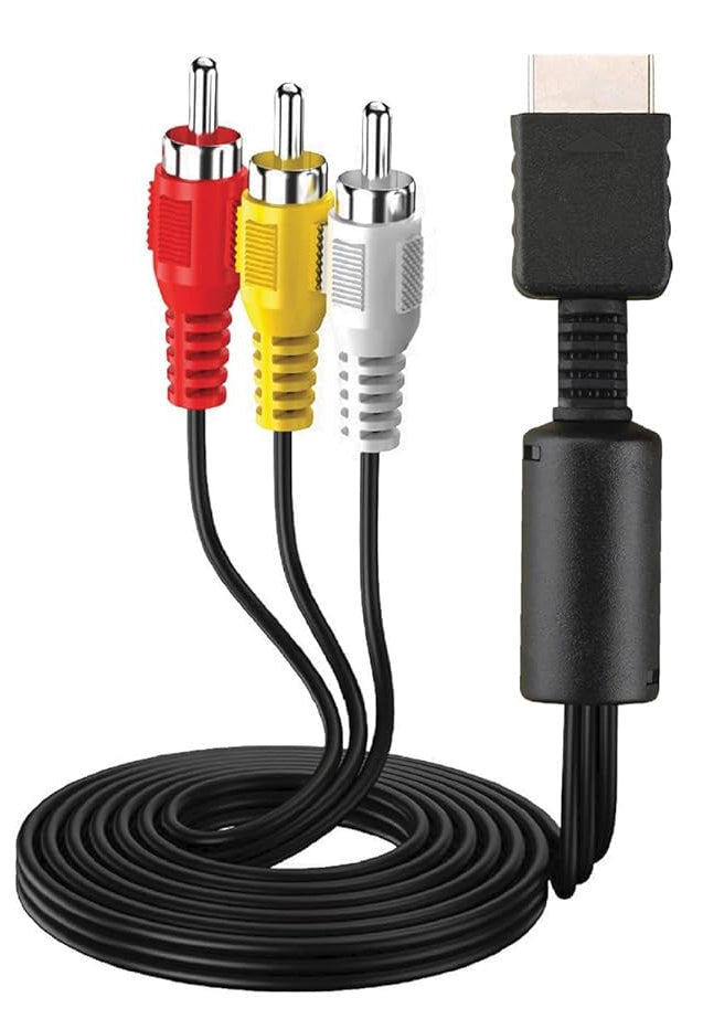 AV Composite Cable for Sony PS1/PS2/PS3