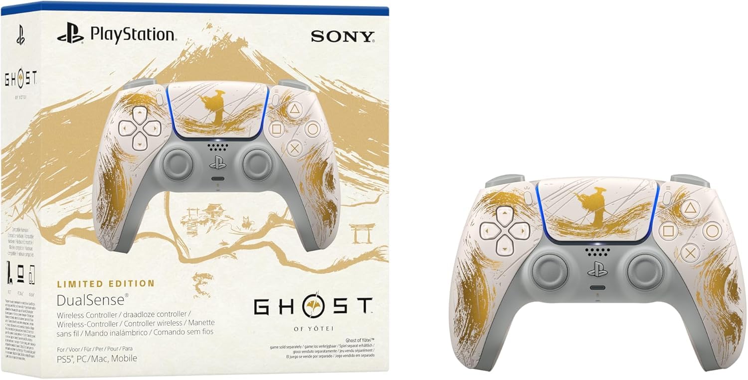 Ghost Of Yotei Limited Edition Gold Dualsense Wireless Controller (Pre-owned)