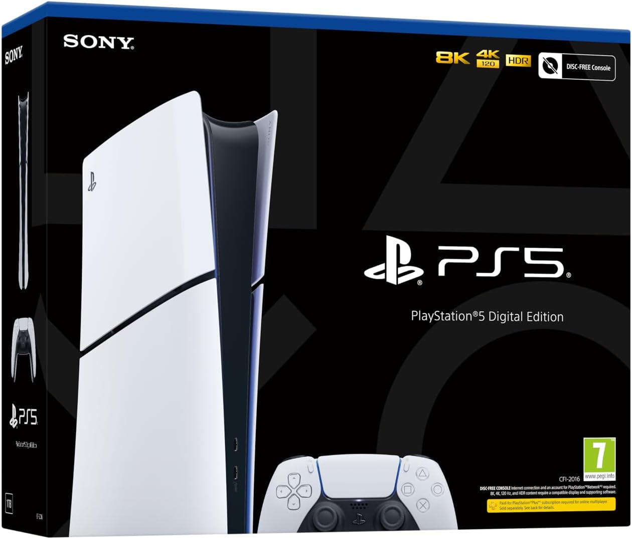 Sony Playstation 5 Slim Console (1TB) - Digital Edition (Boxed) [Warranty Till 22/5/28] (Pre-owned)