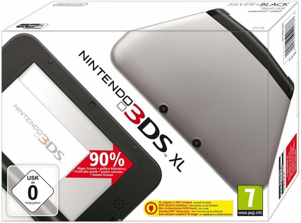 Nintendo 3DS XL (Silver + Black) (Boxed) [1-Year Warranty] (Pre-owned)