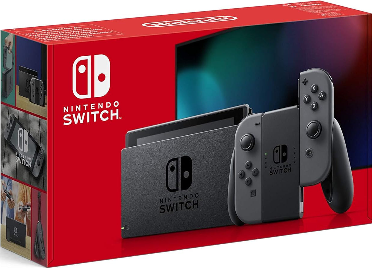 Nintendo Switch V2 Console (Gray) (Boxed) [1-Year Warranty] (Pre-owned)