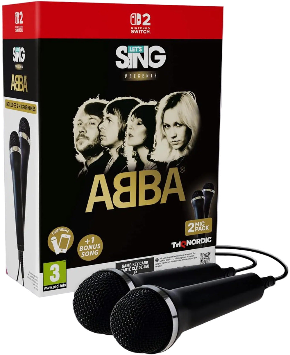 Let's Sing ABBA 2027 [2-Mic Bundle] (Game-Key Card) (Nintendo Switch 2) (Pre-order)