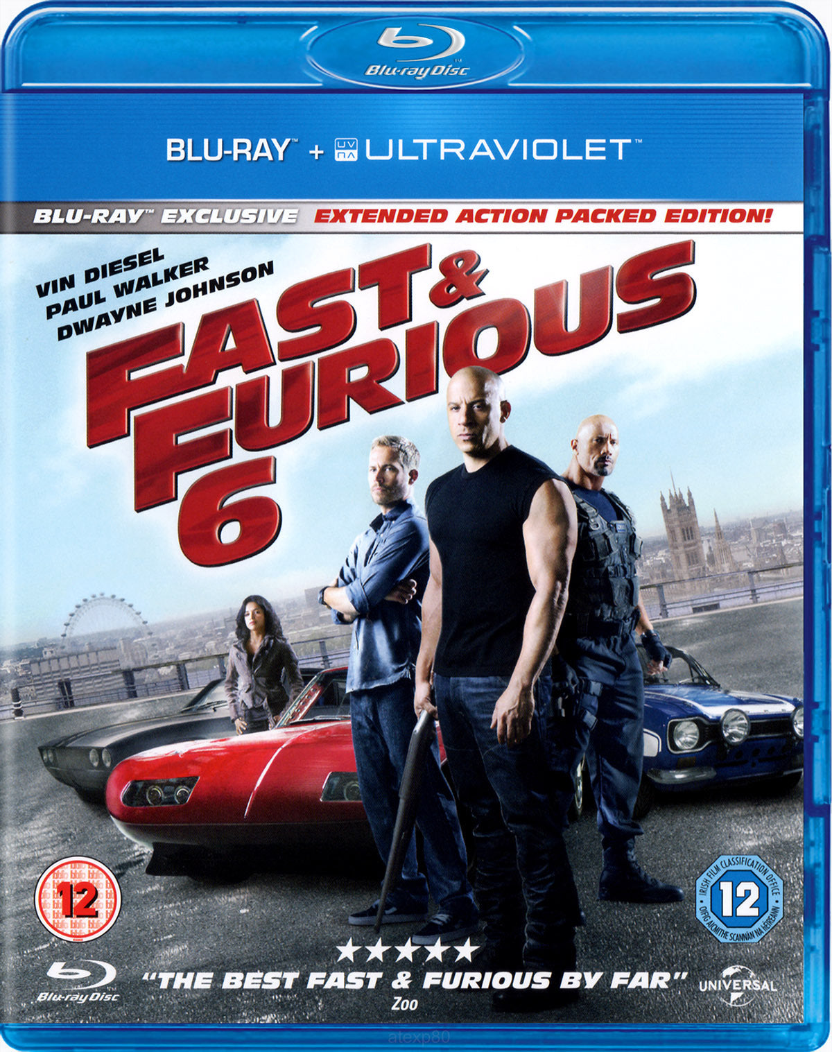 Fast & Furious 6 (2013) (Blu-Ray Movie) (Pre-owned)