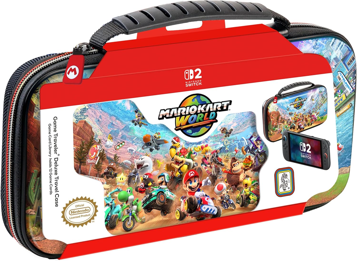 Mario Kart World Deluxe Traveller Case for Nintendo Switch 2 / Switch / Switch OLED