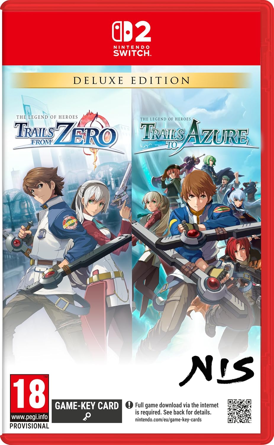 The Legend of Heroes: Trails from Zero / The Legend of Heroes: Trails to Azure [Deluxe Edition] (Game-Key Card) (Nintendo Switch 2) (Pre-order)