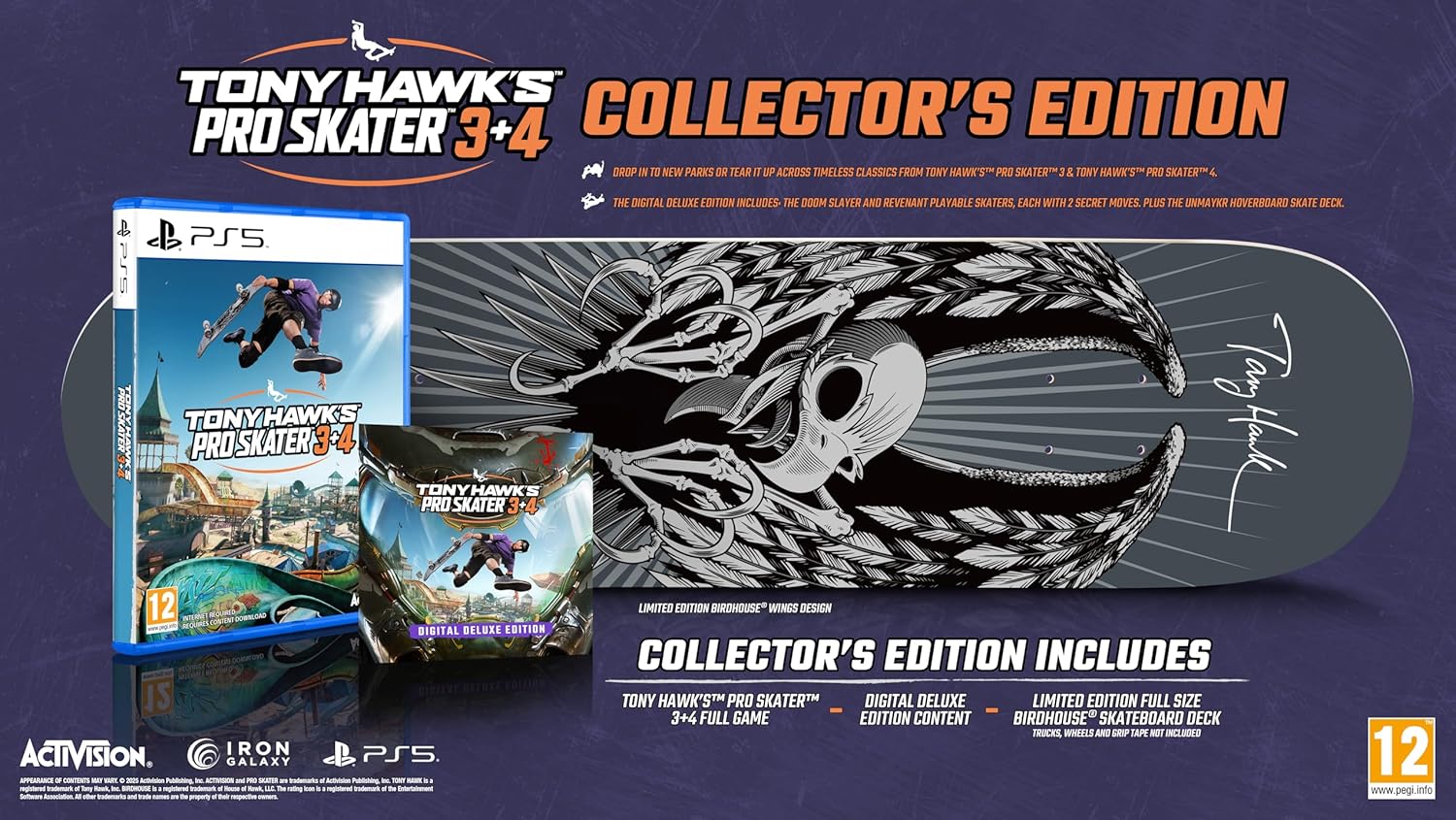 Tony Hawk's Pro Skater 3 + 4 [Collector's Edition] (PS5)
