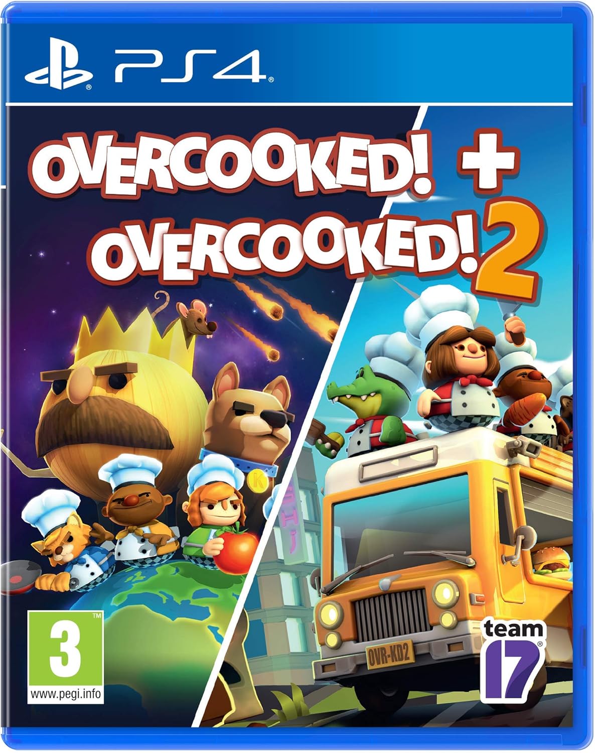 Overcooked! + Overcooked! 2 (PS4) (Pre-owned)
