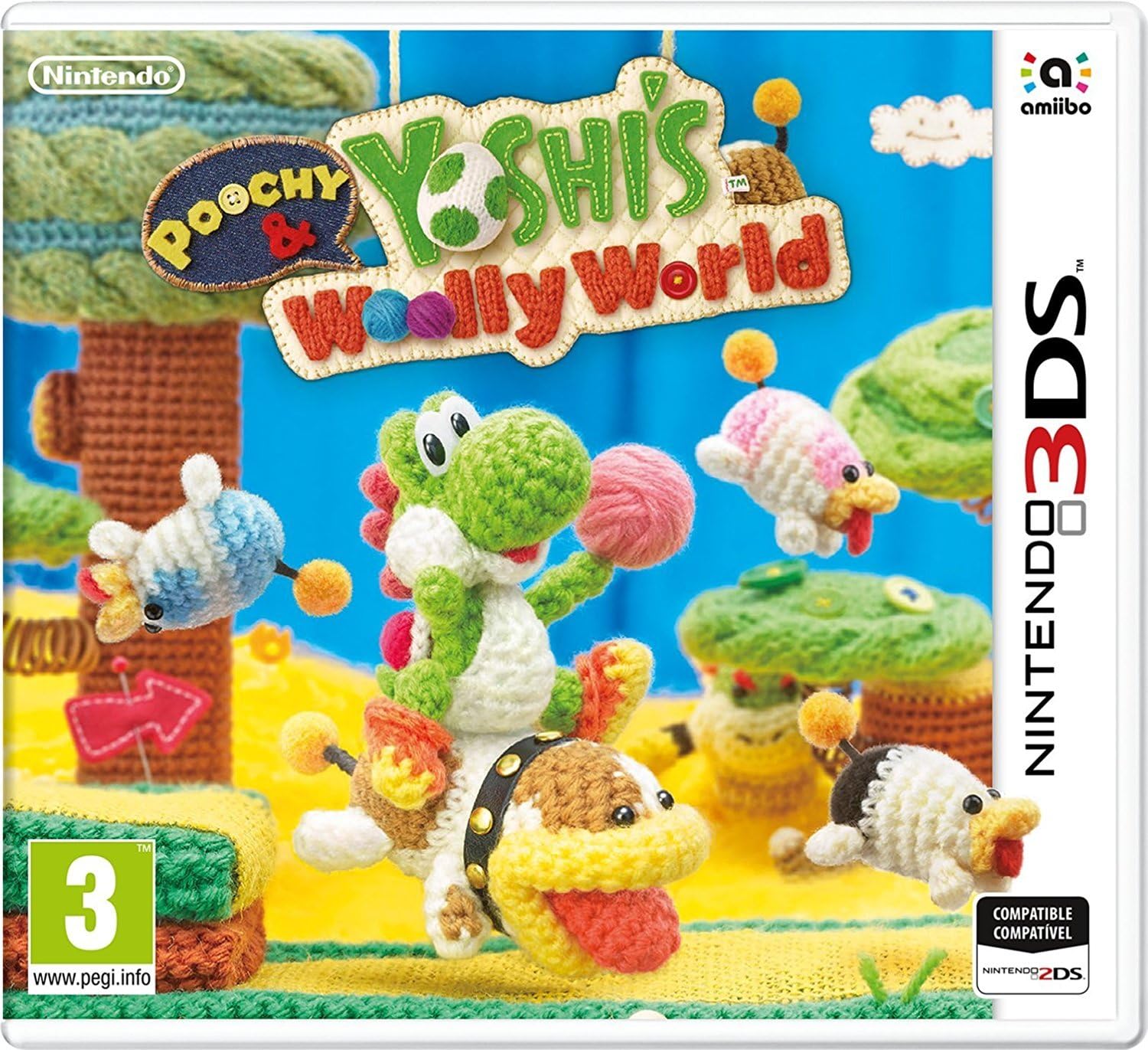 Poochy & Yoshi's Woolly World (Nintendo 3DS) (Pre-owned)