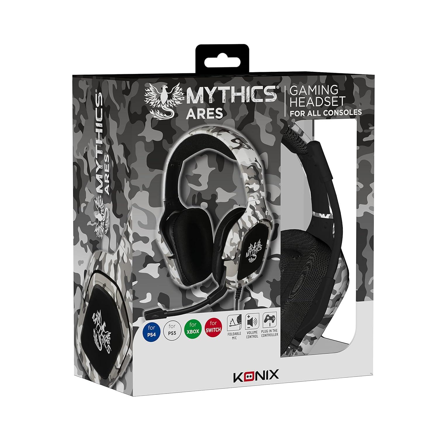 Konix Mythics Ares Camo Gaming Headset - GameStore.mt | Powered by Flutisat