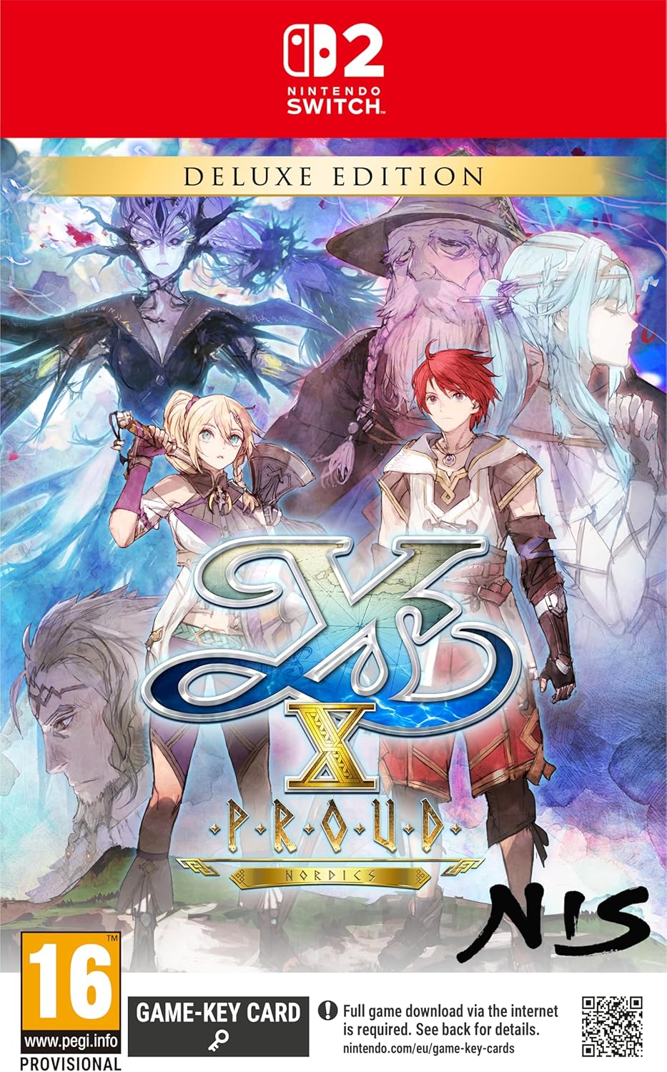 Ys X: Proud Nordics [Deluxe Edition] (Game-Key Card) (Nintendo Switch 2)