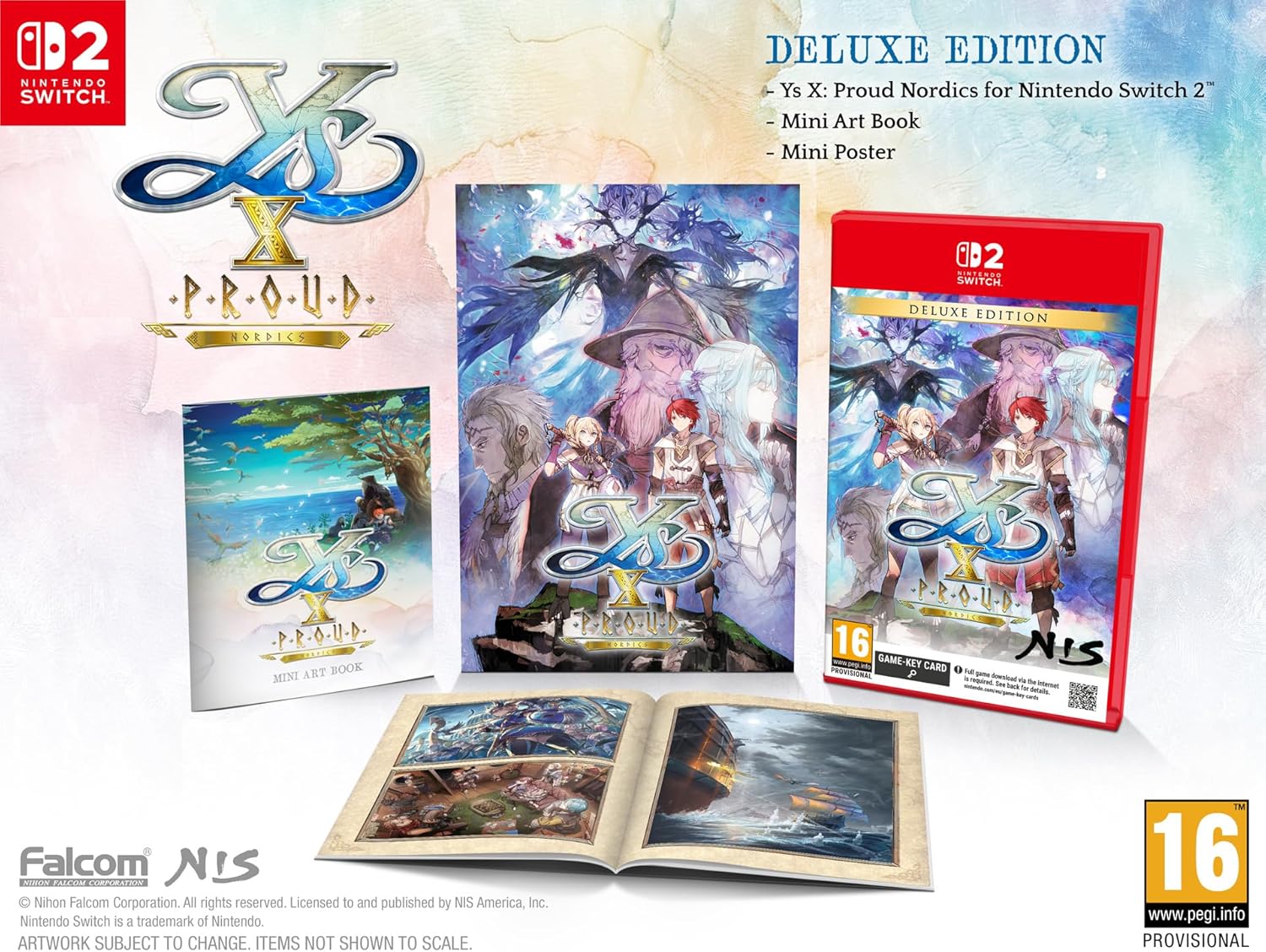 Ys X: Proud Nordics [Deluxe Edition] (Game-Key Card) (Nintendo Switch 2) (Pre-order)