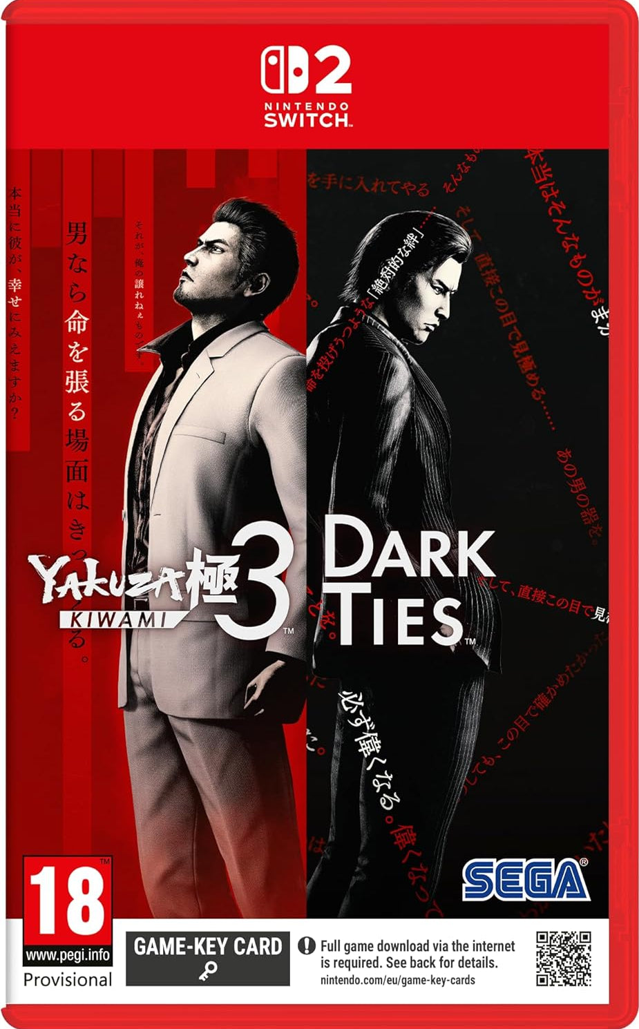 Yakuza Kiwami 3 & Dark Ties (Game-Key Card) (Nintendo Switch 2) (Pre-order)