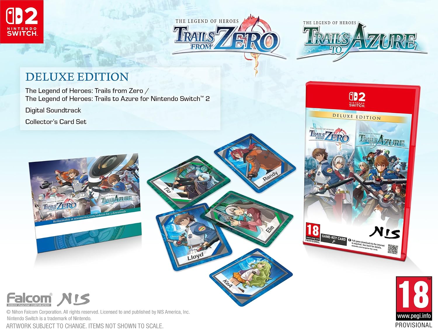 The Legend of Heroes: Trails from Zero / The Legend of Heroes: Trails to Azure [Deluxe Edition] (Game-Key Card) (Nintendo Switch 2) (Pre-order)