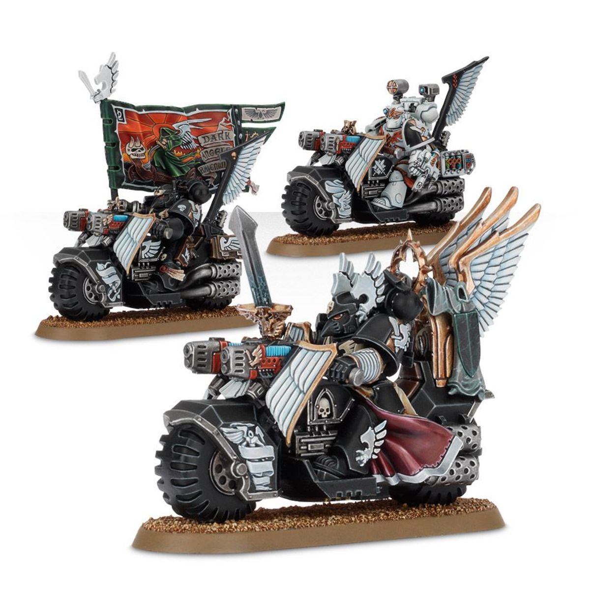 Dark Angels: Ravenwing Command Squad/Black Knights (Warhammer 40,000 | 44-11)