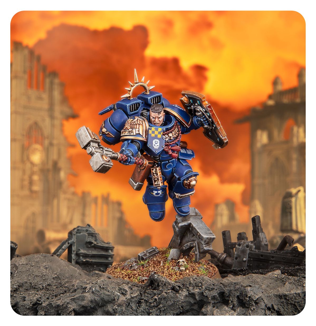 Space Marines: Captain with Jump Pack and Relic Shield (Warhammer 40,000 | 48-102)