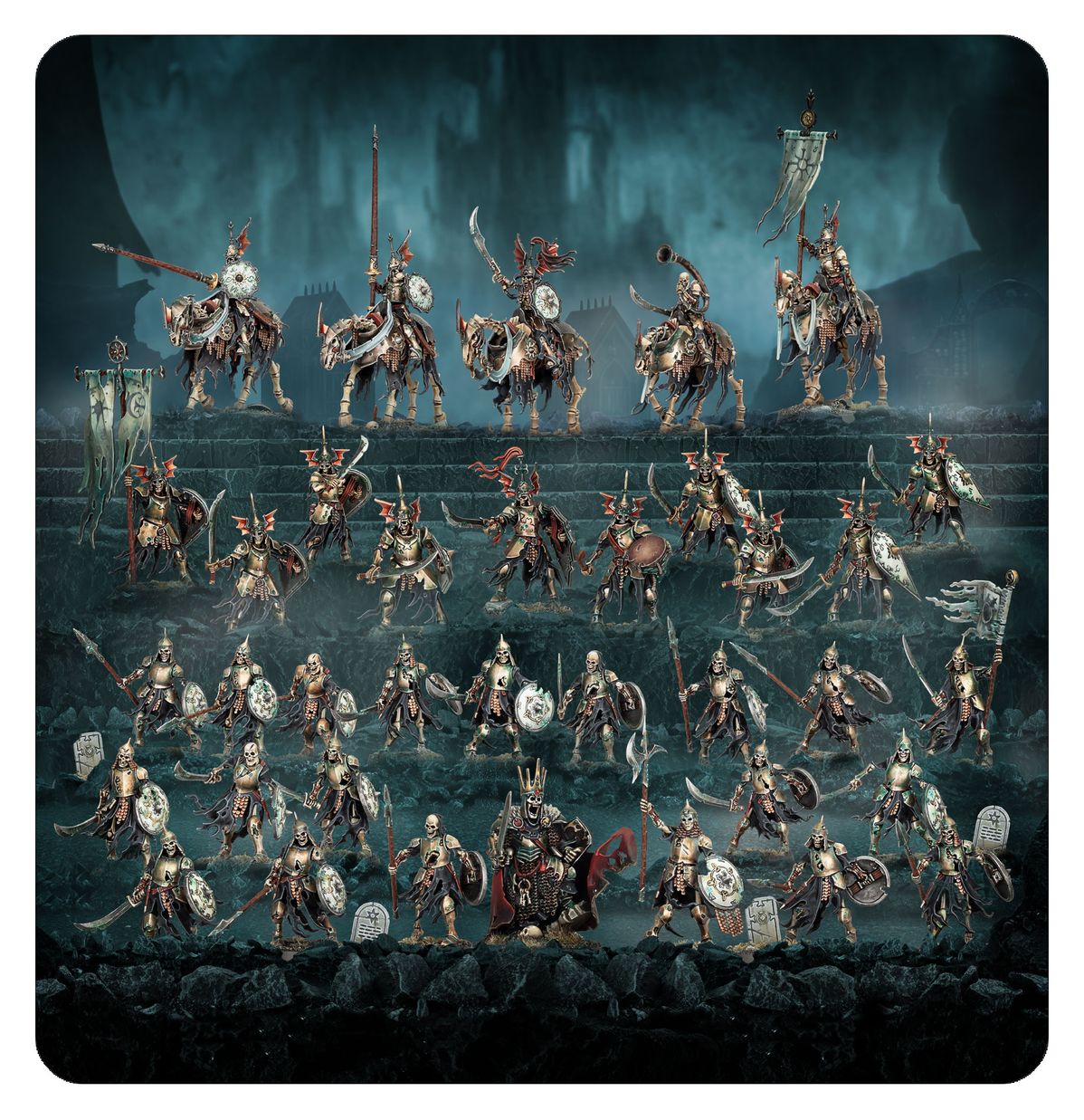 Spearhead: Soulblight Gravelords – Deathrattle Tomb Host (Warhammer Age of Sigmar | 70-916)