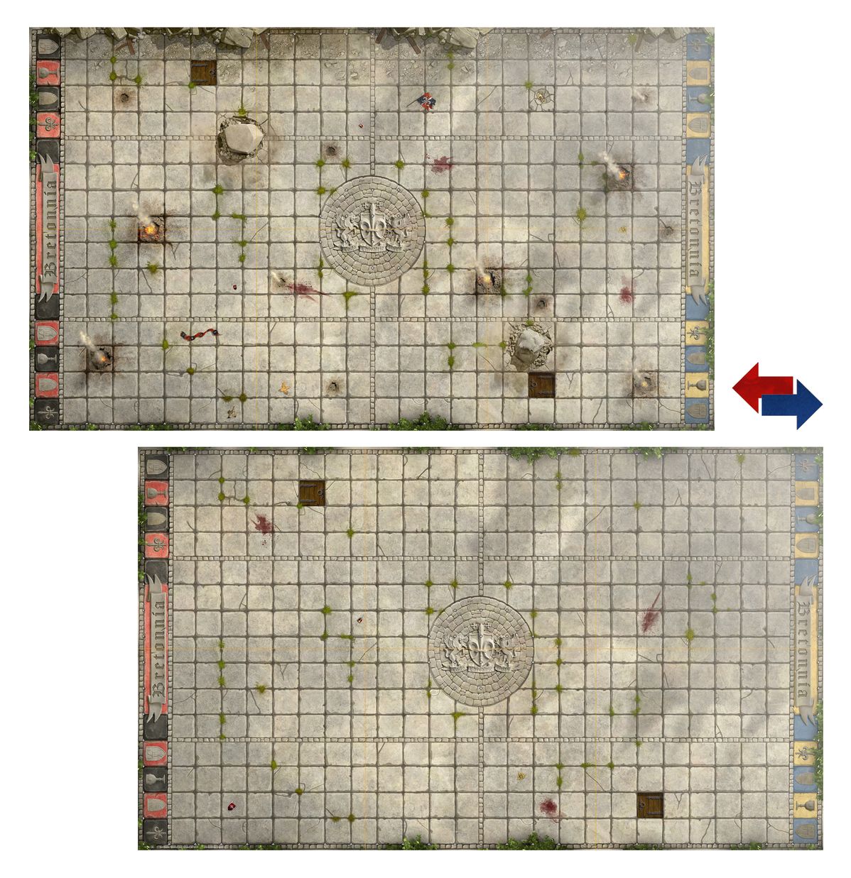 Blood Bowl: Bretonnian Pitch - Double-sided Pitch and Dugouts (Warhammer The Old World | 202-61)