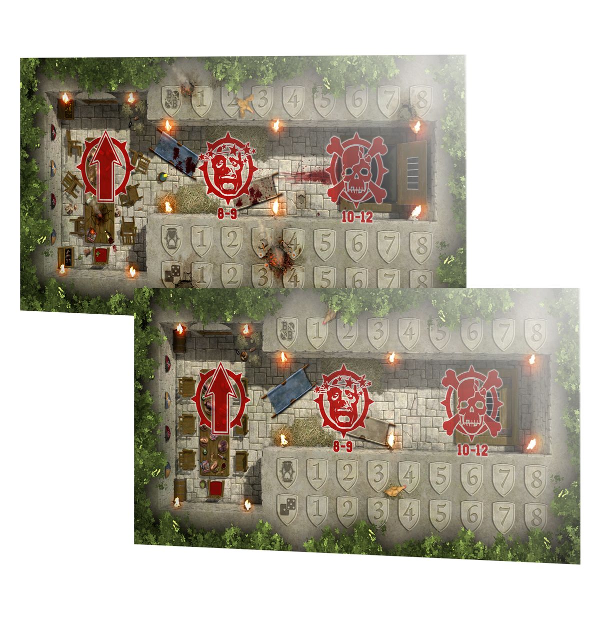 Blood Bowl: Bretonnian Pitch - Double-sided Pitch and Dugouts (Warhammer The Old World | 202-61)