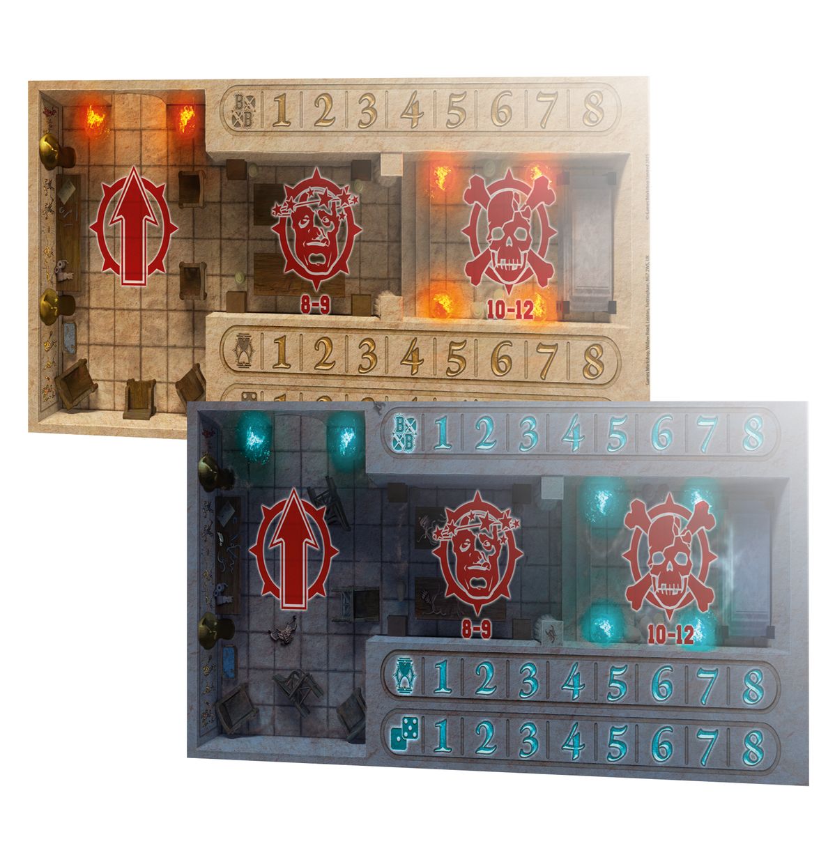 Blood Bowl: Tomb Kings Pitch - Double-sided Pitch and Dugouts Set (Warhammer The Old World | 202-60)
