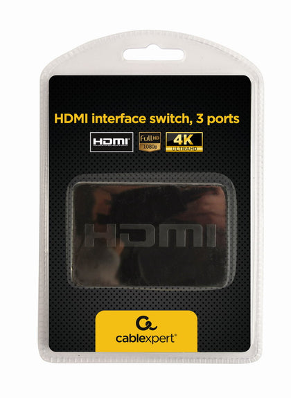 Cablexpert HDMI 1.4 Switch w/Remote Control (3 Ports)