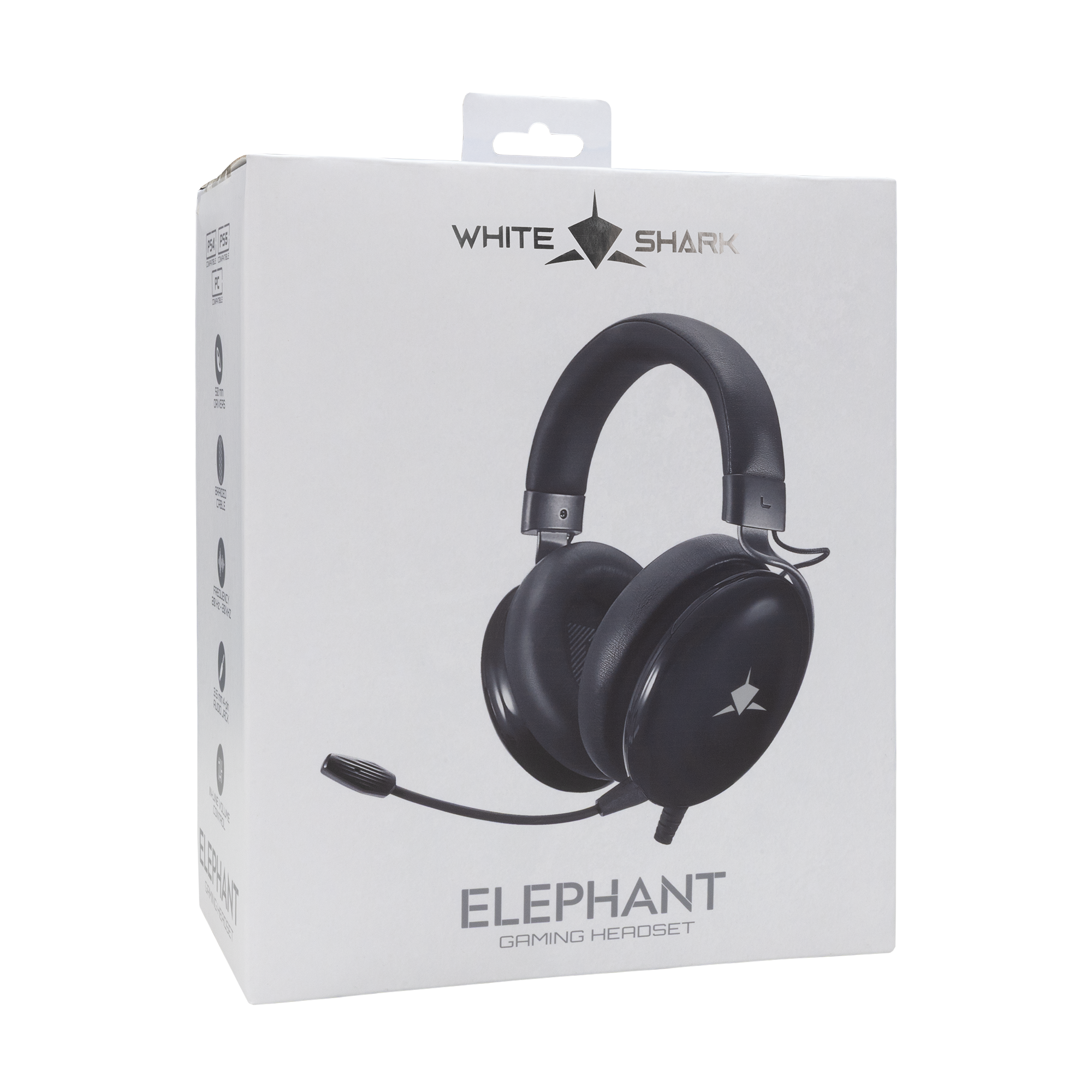 White Shark Elephant - Wired Gaming Headset (Black)