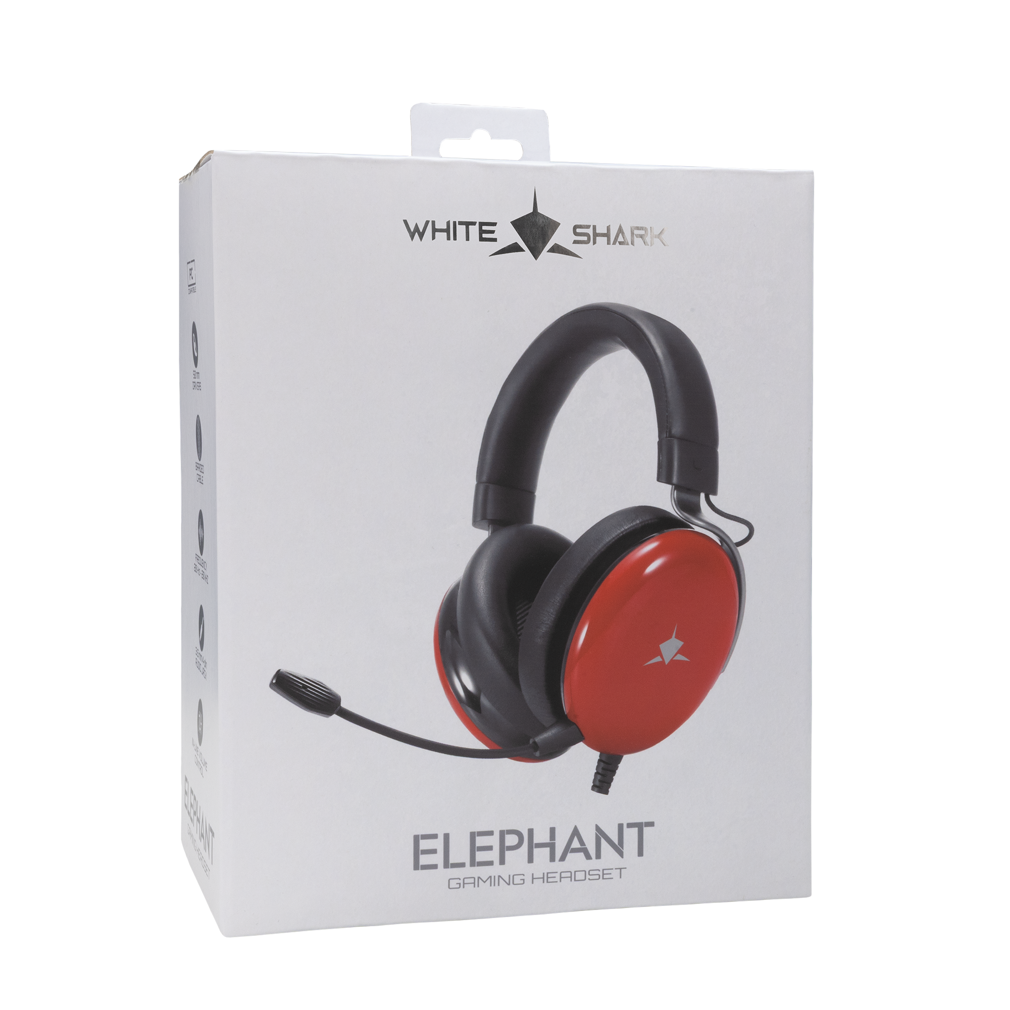 White Shark Elephant - Wired Gaming Headset (Red)