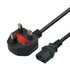 IEC-C13 (Kettle) to UK Mains (3 Pin) Fused Supply Lead