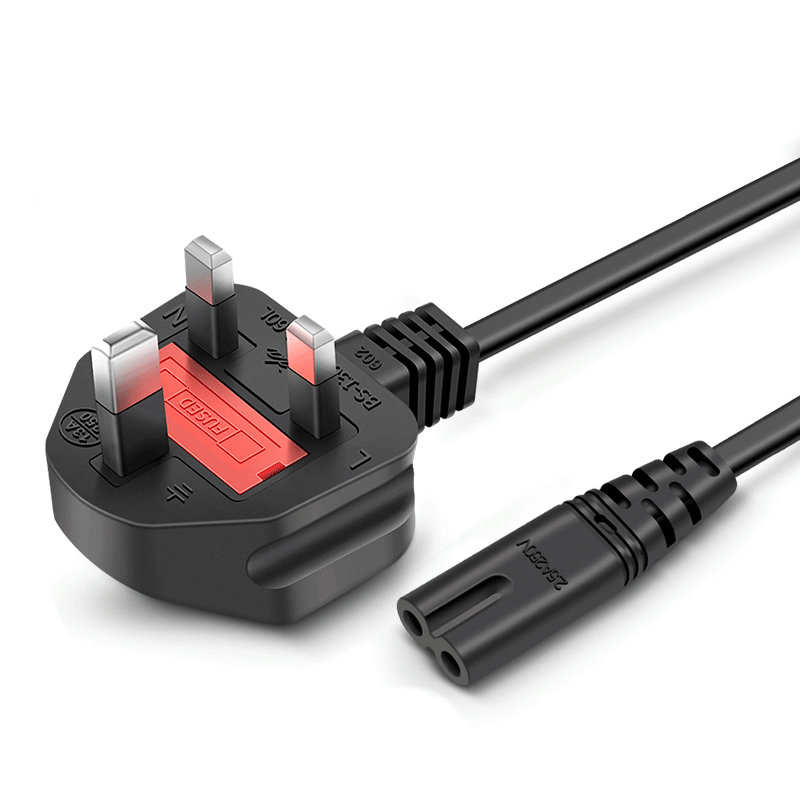 IEC-C7 (Figure 8) to UK Mains (3 Pin) Fused Supply Lead