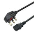 IEC-C13 (Kettle) to UK Mains (3 Pin) Fused Supply Lead