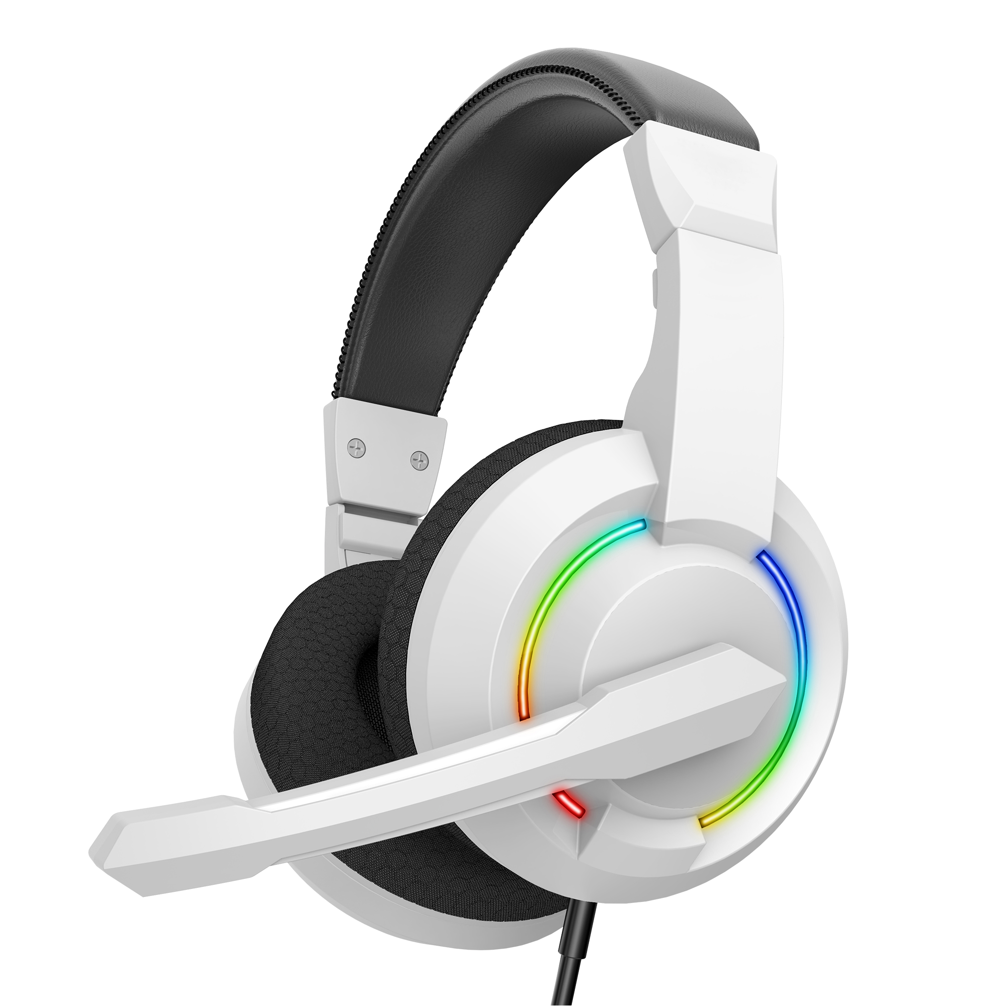 Baracuda Hydra - Wired RGB Gaming Headset (White)
