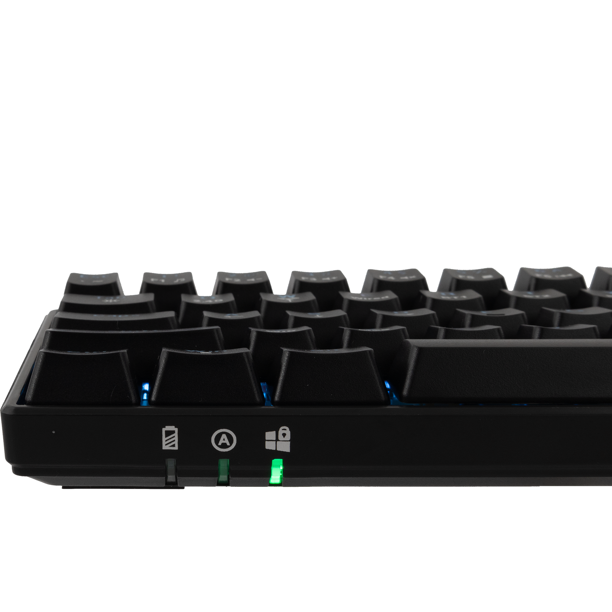 White Shark Kaiken - Wireless/Wired Mechanical Keyboard (Red Switches) (Black) [US Layout]