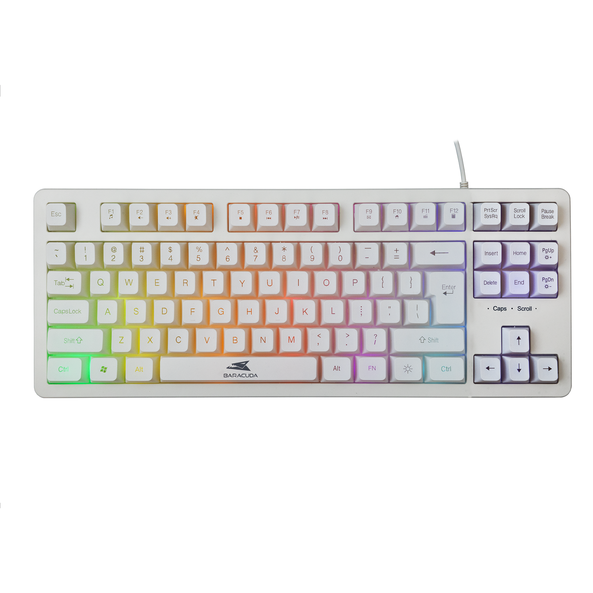 Baracuda KRILL White Gaming Keyboard