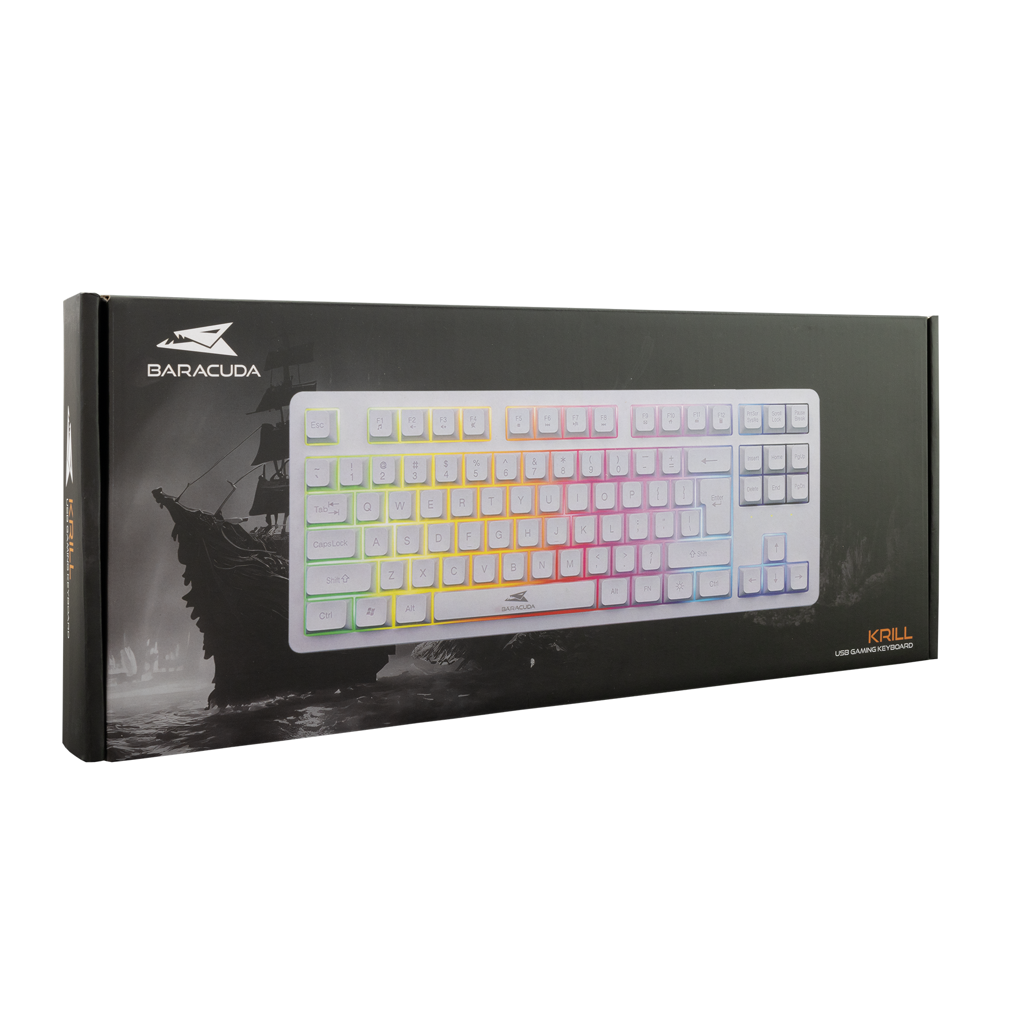 Baracuda KRILL Gaming Keyboard (White)