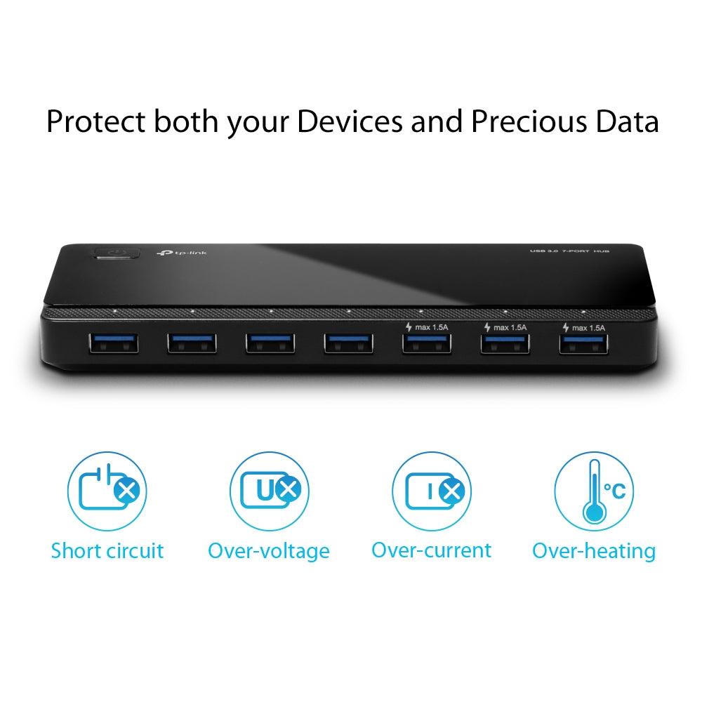 TP-Link 7-Port Powered USB 3.0 Hub | UH700 - GameStore.mt | Powered by Flutisat